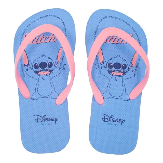 Sandalia Stitch para Niña, con Diseño Azul Talla 22