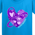 thumbnail image 4 of Inktastic Epilepsy Awareness Purple Ribbon Around Heart Youth T-Shirt, 4 of 5