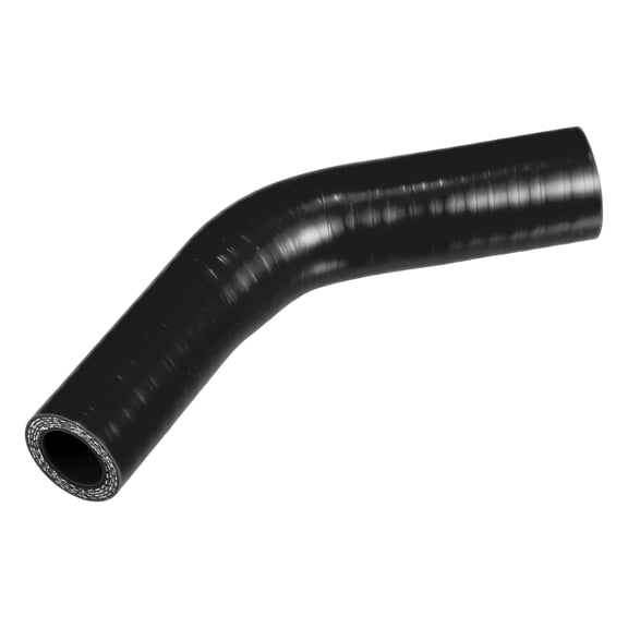 Unique Bargains 1 Pcs 19-22mm 0.75"-0.87" ID 90mm 3.54" Length 45° Black Car Silicone Hose