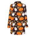 thumbnail image 5 of Camiseta de manga larga para mujer, cárdigan de otoño, cárdigan suelto, camisa estampada, cárdigan, Top, cárdigan de Halloween, camisa Pompotops qwe20988, 5 of 5