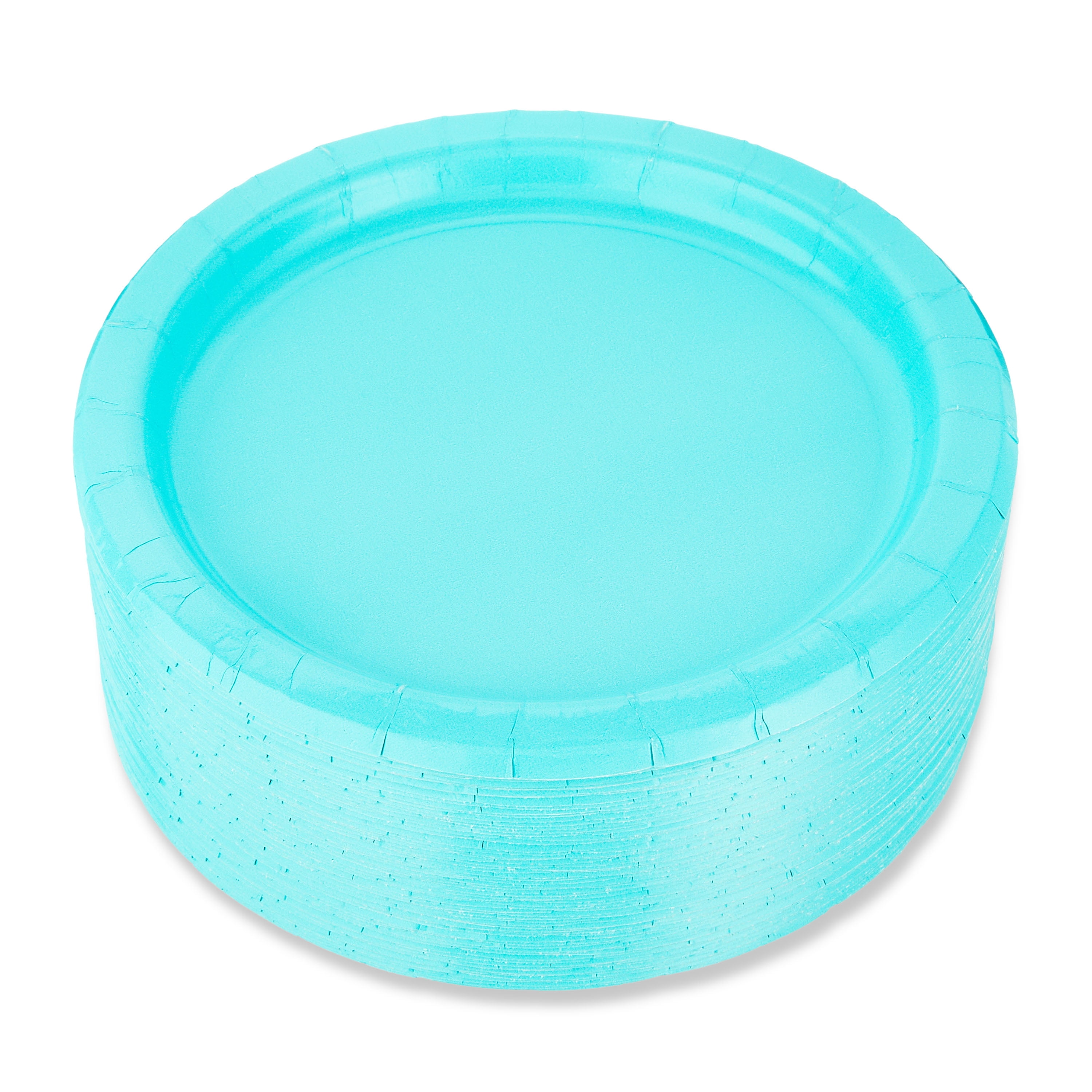 Disposable Paper Plates, 7", Teal, 70 Pieces, by Way To Celebrate