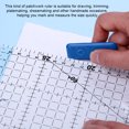 thumbnail image 3 of thinsony Patchwork Ruler Clear Scale Fabric Guide Dressmaking DIY Sewing Template Clothes Drawing Office Piecing Measuring Tool 15x50cm Black, 3 of 5