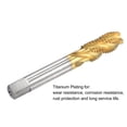 thumbnail image 4 of Unique Bargains M14 x 2 High Speed Steel Machine 4 Spiral Flutes Thread Tap Titanium Plated, 4 of 6