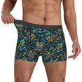 thumbnail image 2 of Salouo Owl Doodle Print Men's Boxer Briefs,Breathable Underwear Elastic Waistband Briefs for Men -XX-Large, 2 of 8