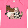 thumbnail image 4 of Inktastic Cute Horse, Sheep, Cow, Pig, and Rooster Farm Animals Boys or Girls Baby Bodysuit, 4 of 5