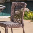 thumbnail image 6 of Noble House Farley 7 Piece Wicker Patio Dining Set in Brown Dining Set, 6 of 9