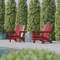 thumbnail image 6 of BizChair Adirondack Chair with Cup Holder, Weather Resistant HDPE Adirondack Chair in Red, Set of 2, 6 of 12