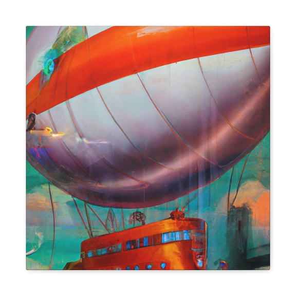 Blooming Blimp Surrealism - Canvas
