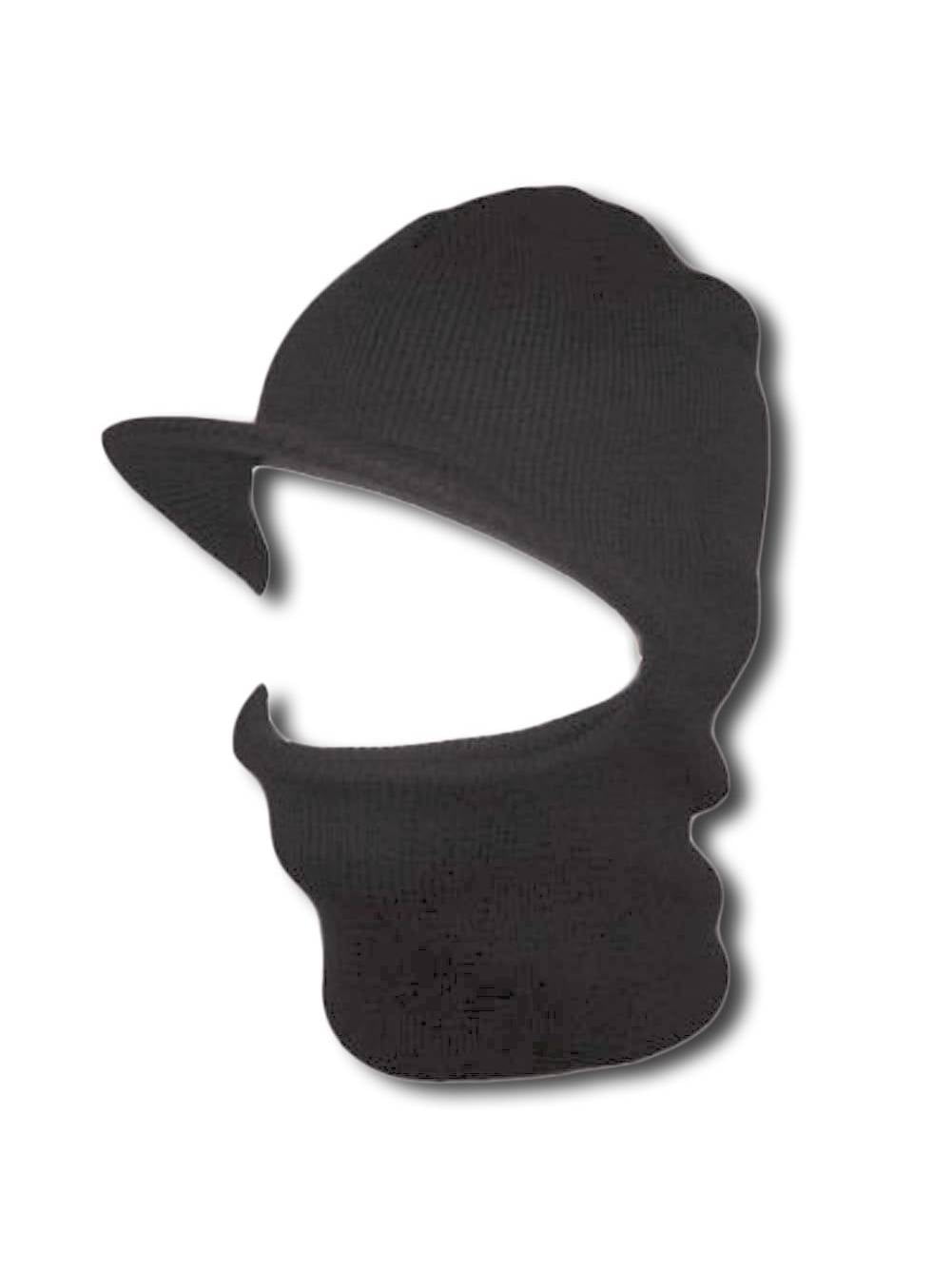 Face Ski Mask w/ Visor Heather Grey
