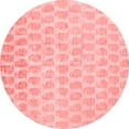 thumbnail image 1 of Ahgly Company Indoor Round Solid Red Modern Area Rugs, 7' Round, 1 of 4