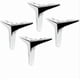 thumbnail image 4 of Table Legs,set Of 4 Metal Furniture Legs 15cm Height-modern Style-trianglesilver 26s, 4 of 5