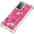 thumbnail image 6 of Compatible with Samsung Galaxy A52 5G Case Glitter Liquid Cute Clear Phone Case Floating Quicksand Shockproof Protective Bumper Silicone TPU Case for Samsung Galaxy A52 5G Love Pink YB, 6 of 12