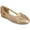 Champagne, variant on Womens Ekko Slip On Round Toe Flat Sandals, Widths Available