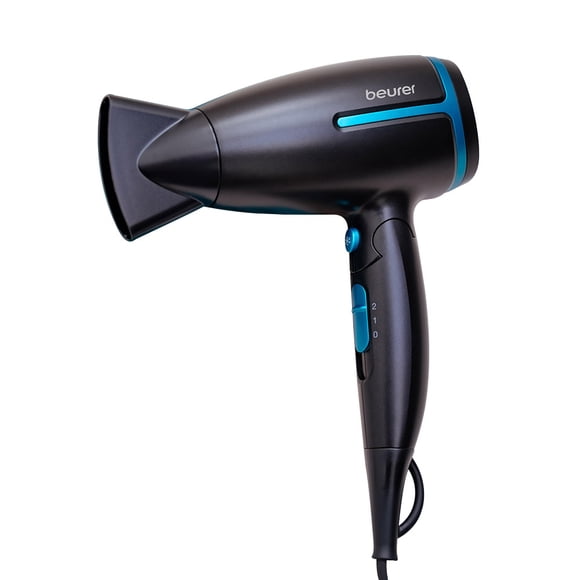 Secadora de Viaje Beurer HC25BF23, Mango Plegable ergonómico, 2 niveles de velocidad
