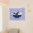 thumbnail image 3 of Hirioo Bernese Mountain Dog Sitting Bath Tub Print Tapestry Lightweight Fabric for Bedroom Aesthetic Home Wall Dorm Décor Living Room Decor 29x37 Inch, 3 of 8