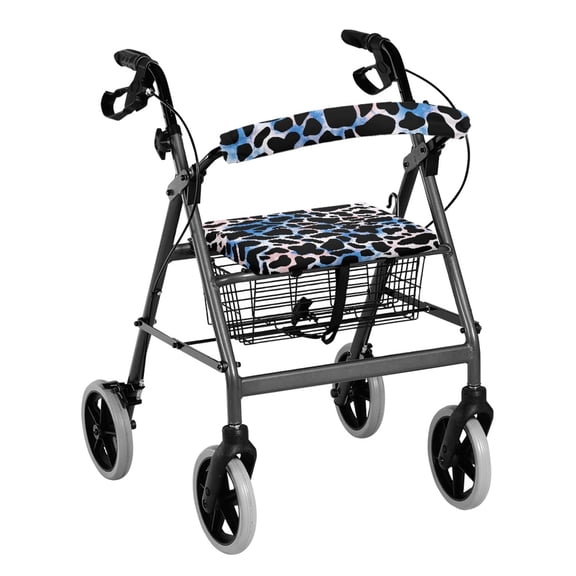 HELLHERO Batik Cow Print Seat & Back Cover Moisture Wicking Back Rest Covers & Non-Slip Cover Lightweight for The Elderly