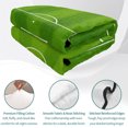thumbnail image 4 of Quilts Twin Size Bedding Set, Soccer Field Lightweight Quilted Comforter, Green Birdseye View Athletic Sporty Soft Reversible Bedspread Coverlet with Pillow Covers for All Season, 68" x 86", 4 of 9