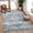 Blue, variant on Kitchen Runner Rug 2x6 Floral Bathroom Rug Vintage Soft Non Slip Hallway Runner Washable Retro Accent Low Pile Area Rug Carpet for Entryway, Laundry, Bedroom, Dark Grey