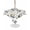 White, variant on Outdoor Tablecloth with Umbrella Hole for Patio/Picnic/Party/Camping, Cartoon Tractor Waterproof Table Cloth Square Cover Washable, Cute Digger Shovel Truck Country Car (54"x 54")