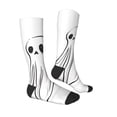 thumbnail image 4 of Lsque Cute Ghost Simple Drawing Printed Crew Socks Men's Women's LightWeight Thin Casual Calf Socks ,Knee High Socks,Cotton Socks, 4 of 9