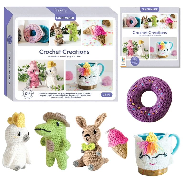 Hinkler Too Cute Crochet Animals Kit (new)
