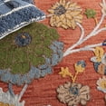 thumbnail image 6 of SAFAVIEH Blossom Dederick Floral Area Rug, Orange/Blue, 6' x 6' Round, 6 of 7