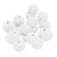 thumbnail image 2 of Paquete De 20pcs Colgante De Bola De Lana De Cordero Adornos Para Pendientes De Bricolaje, Ropa Decorativa, Artesanías De Costura Blanco Baoblaze Colgante del pendiente de la bola de piel, 2 of 8