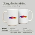 thumbnail image 4 of 15 fl oz Ceramic Mug, Seattle, Washington, Skyline Abstract, Dishwasher & Microwave Safe, 4 of 5