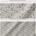thumbnail image 2 of Soimoi Gray Cotton Voile Fabric Ranunculus & Roses Floral Print Fabric by the Yard 56 Inch Wide, 2 of 7