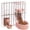 Pink, variant on Oncpcare Rabbit Food and Water Bowl Set for Cage - Small Animal Food Dish for Rabbits, Ferrets, Cats, Birds