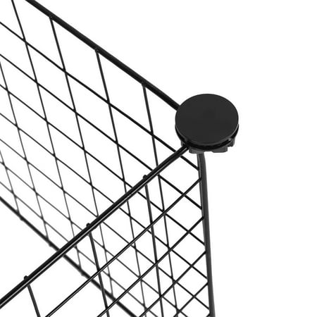 Lhcer 6pcs Black Pet Fences Cage Iron Wire Net Diy Free Combination Dog House Rabbit Sleeping Room Fence Canada - Gridwall Panels Menards Lhcer 6pcs Black Pet Fences Cage Iron Wire Net Diy Free Combination Dog House Rabbit Sleeping Room Fence Canada - Gridwall Panels Menards