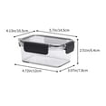 thumbnail image 3 of HongHeng 1Pc Plastic Food Storage Containers with Locking Lids, Meal Prep Containers - Airtight Lunch Containers, Microwave, Oven, Freezer and Dishwasher, 3 of 6