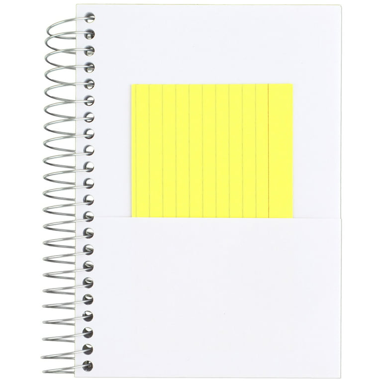 6 Pack B5 Spiral Notebook Ruled Spiral Journal Lined Paper, 70 Sheets,140  Pages, Wirebound Spiral Notebook 10.5 x 7.3 Inch Hard Cover Memo Notepad