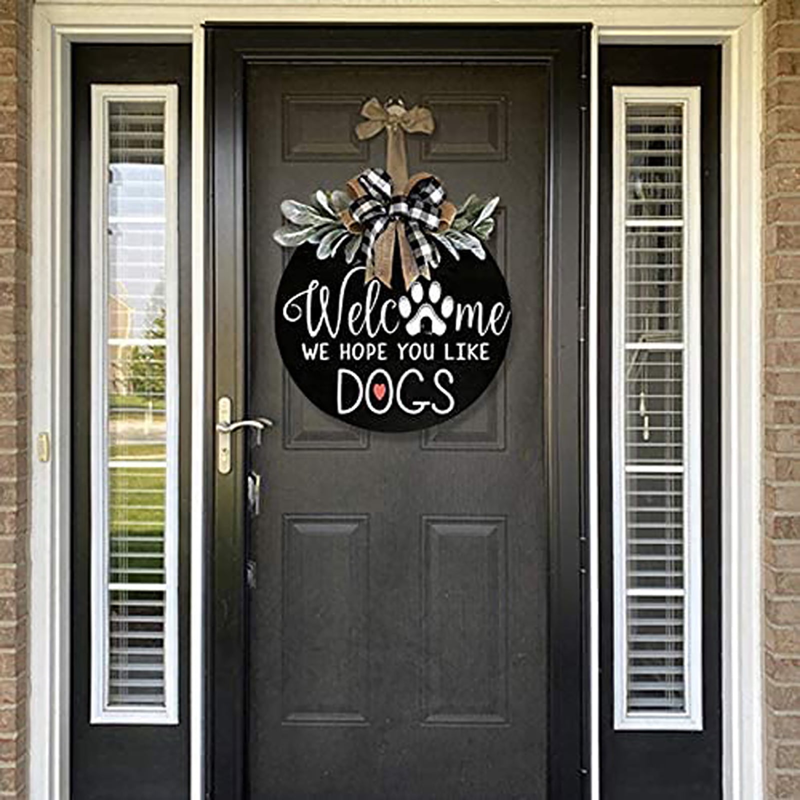Welcome Home wood door signFront Door Decor