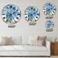 thumbnail image 4 of Designart Indigold Aquarelle Fleur I horloge murale, 4 of 4