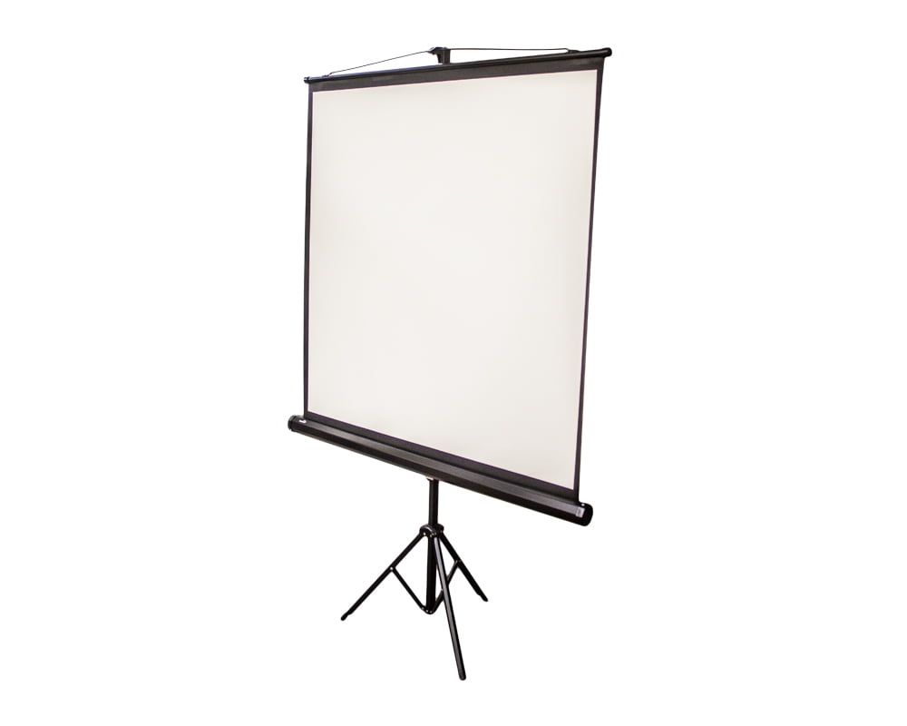 NavePoint 67 Inch 11 Manual Projection Projector Screen HD Portable Tripod Matte White Stand