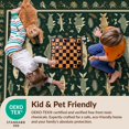 thumbnail image 4 of Design&I 2'x3' Ultra Soft Door Mat, Fishing Wildlife Antler Lake Motifs Bass Lure Border Trophy Hunting None Fluffy Washable Easy Care Indoor rug for Bedside Entryway, 4 of 7