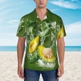 thumbnail image 4 of Lsque Friut Avocado pattern Hawaiian Shirt for Men, Unisex Summer Beach Casual Short Sleeve Button Down Shirts-XX-Large, 4 of 9