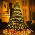 thumbnail image 2 of Guirnalda de luces LED para árbol de Navidad, cadena de luces de hadas para interiores y exteriores, decoración de Navidad, 400LED, 8 modos, 2 of 4