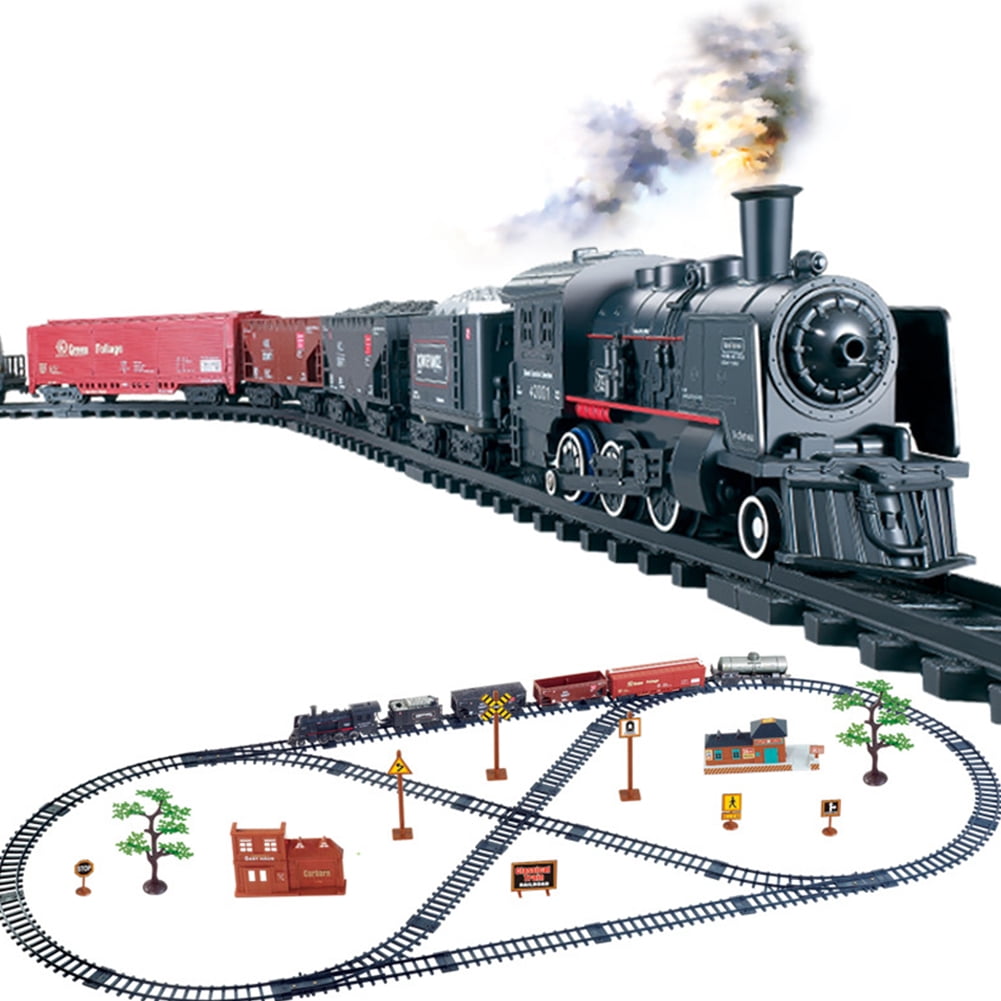 Large Electric Toy Train Set With Track Vintage Retro Set 