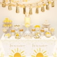 thumbnail image 3 of 2ooya Boho Sun Party Tablecloths,Waterproof PE Table Cover for Birthday Party Decorations, 3Pcs, 3 of 6