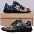 thumbnail image 3 of Patriot Day 911 Twin Tower Never Forget God Bless Shoes Sneakers Black Size 8.5, 3 of 7