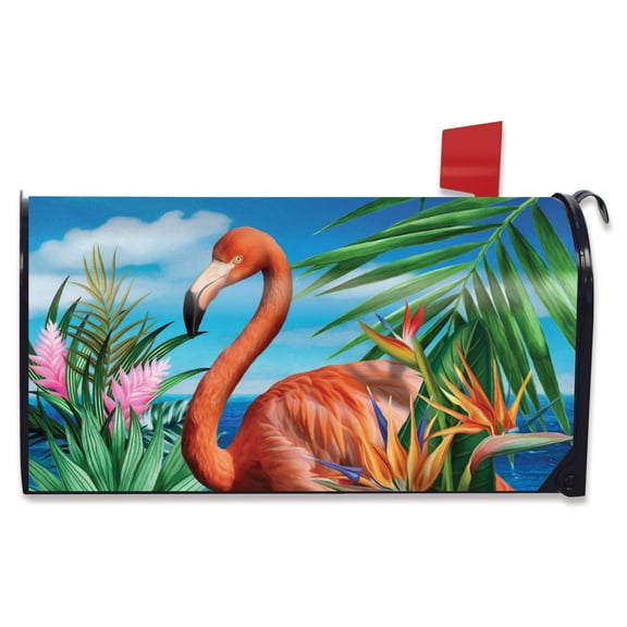 Briarwood Lane Flamingo Paradise Summer Mailbox Cover