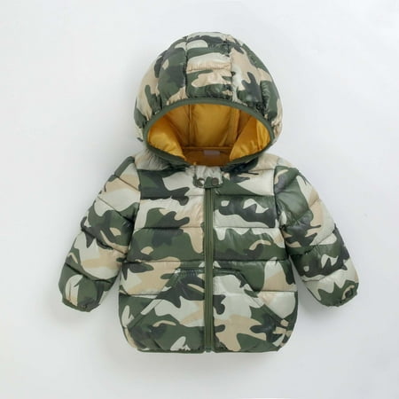 

TMOYZQ Toddler Baby Girls Boys Keep Warm Lightweight Snow Down Jacket Kids Winter Fall Hooded Jacket Thick Coat Hoodies Pullover Tops Outwear Clothes