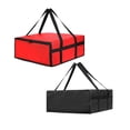 thumbnail image 3 of Professional 20x20x6 Inch Insulated Pizza Delivery Bag with Reinforced Handles, Dual Zipper Thermal Food Storage Bag, Durable Large Capacity Catering Carrier, 3 of 7