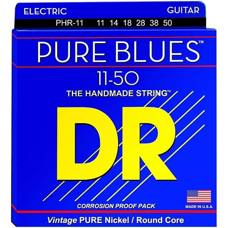 DR Strings PHR11 Pure Blues Nickel Heavy Electric Guitar