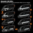 thumbnail image 7 of Spec-D Tuning Black Smoke Switchback Projector Headlights w/ Sequential LED Turn Signal and LED DRL w/ Startup Animation Compatible with 2011-2020 Toyota Sienna Halogen Models, Left + Right Pair, 7 of 7