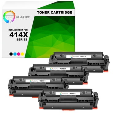 TCT 414X Toner Cartridge 4 Pack - Premium Compatible Replacement for HP 414X W2020X W2021X W2022X W2023X High Yield