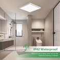thumbnail image 3 of 20 Inch Large LED Flush Mount Ceiling Light, 45W, 4500LM, Non-dimmable, 3000K/4000K/6000K CCT Selectable, White Square Flat Panel, 3 of 7