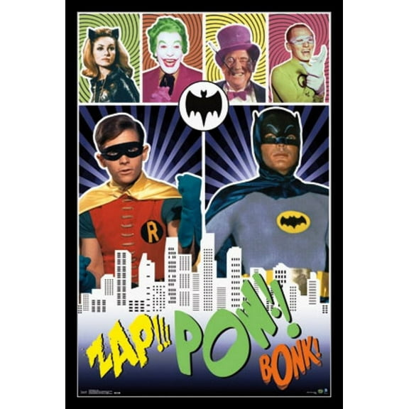 Batman - Pow Laminated & Framed Poster Print (24 x 36)